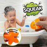 Set Animales De Goma Juguete Baño Muñecos Patito Hule Banera