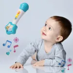 Microfono Bebes Musical Con Luz Y Sonido Color Blanco