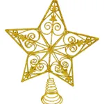 Puntal Estrella Adorno Para Árbol De Navidad 25cm