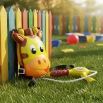 Pistola De Agua Mochila De Jirafa Lanza Agua Recargable