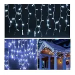 Cortina De Luces Led Lluvia X100 Navidad Fria + Calida