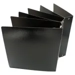 Carpetas N3 Escolares Numero 3 Fibra Negra X5 Unidades