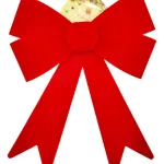 Moño Navidad Grande 39cm Adornos Navideños Deco Para Arbol