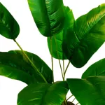 Ramo Artificial Expreso Polar 75cm Verde Plástico Con Maceta Decoración