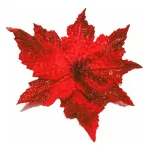 Flor 25cm Rojo Arbol De Navidad Adornos Decoración X4u