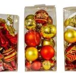 Kit Adornos Navidad Rojo Oro 72 Piezas - Envío Gratis!