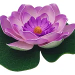 Flor De Loto Flotante Flores Artificiales Decoracion X1