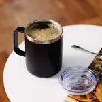 Vaso Térmico Taza De Acero Inoxidable Con Tapa 360ml