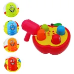 Banco De Descarga Juego De Encastre Didactico Bebe Color Rojo