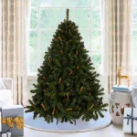 Árbol De Navidad Alpino 2.1mts Base Metálica