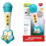 Microfono Bebes Musical Con Luz Y Sonido Color Blanco