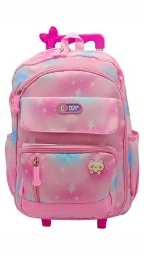 Producto Mochila Carrito 17'' Escolar Carro Con Ruedas Infantil Imagen