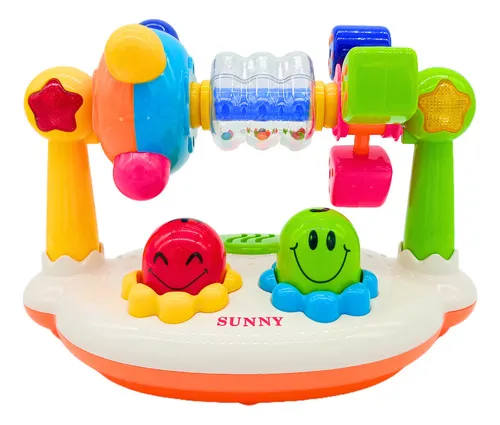 Producto Set De Actividades Musical Sonajero Con Luz Para Bebe Color Blanco Imagen