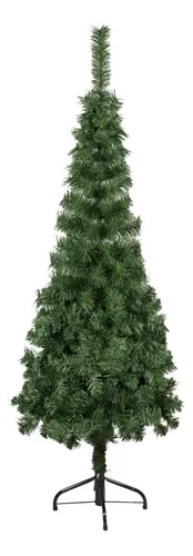Producto Árbol De Navidad Tronador Slim Verde 1.50mts Base Metal Imagen