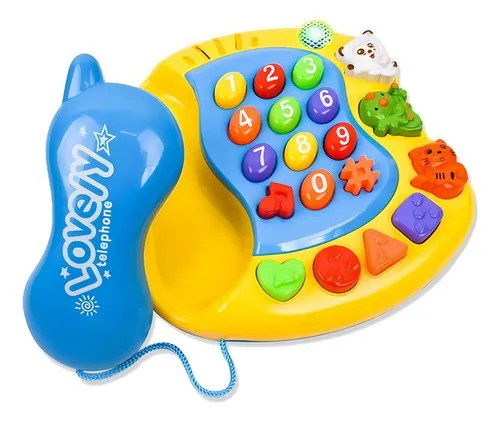 Producto Teléfono Juguete Interactivo Expreso Polar Luces Sonidos Bebés 9901b Imagen