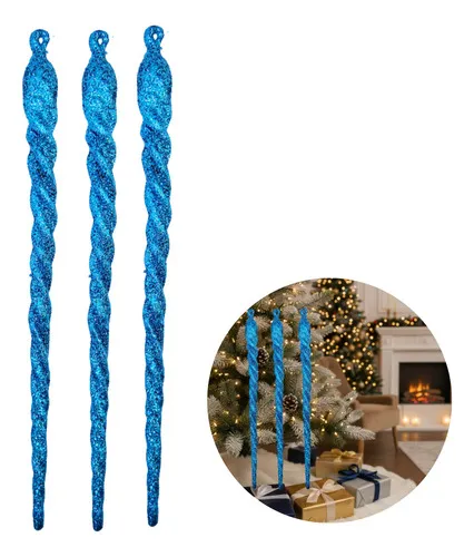 Producto Adorno Colgante Navideño Decoración Bastones De Caramelo X3 Imagen