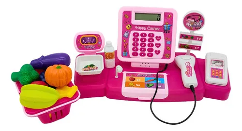 Producto Caja Registradora Infantil Rosa Expreso Polar Con Sonido Micrófono Imagen