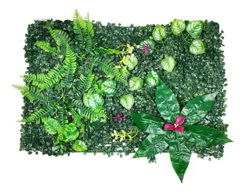 Producto Jardín Vertical Cesped Flores Muro Artificial Verde Pack X10 Imagen