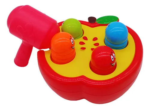 Producto Banco De Descarga Juego De Encastre Didactico Bebe Color Rojo Imagen