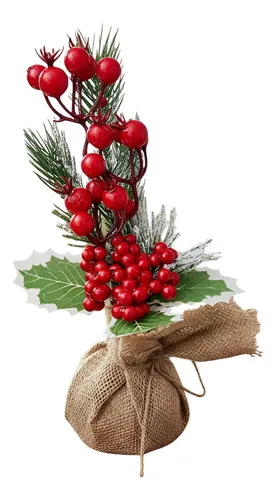 Producto Arbol De Navidad Mini Pino Navideño De Mesa Decorado 28cm Imagen