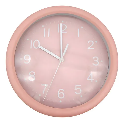 Producto Reloj Decoración Pared De Metal C/vidrio 24cm A Pila Imagen