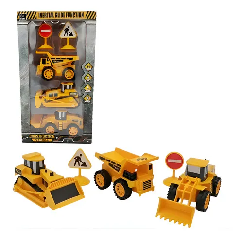 Producto Set De Construcción Machines X3 Juguete De Maquinas Viales Imagen