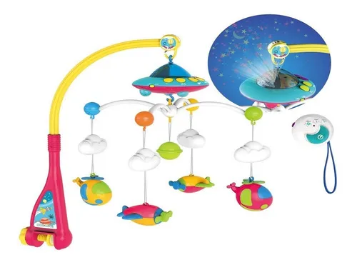 Producto Huanger 0303 Movil Cunero Musical Bebé Con Proyector Luz Y Sonido Imagen