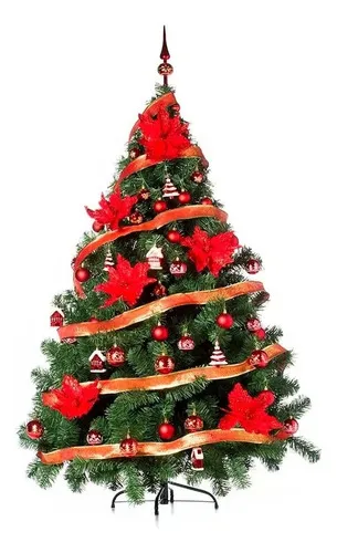 Producto Arbolito Navidad Montañes Deluxe 2,10mts Con Adornos Kit X72 Imagen