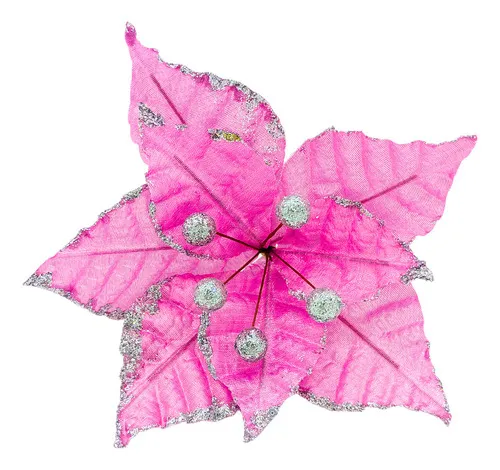 Producto Flor 20cm Para Arbol De Navidad Adornos Decoracion Imagen