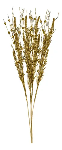 Producto Ramas Espiga Decoración Navideña Adorno Navidad 72cm Pack X5 Imagen