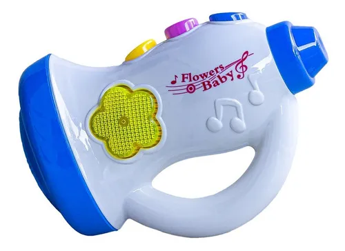 Producto Trompeta Para Niños Juguete Instrumento Musical Sonido Y Luz Imagen