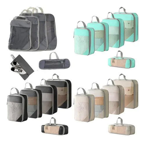 Producto Organizador De Valija Set X6 Neceser De Viaje Estuche Avión Imagen
