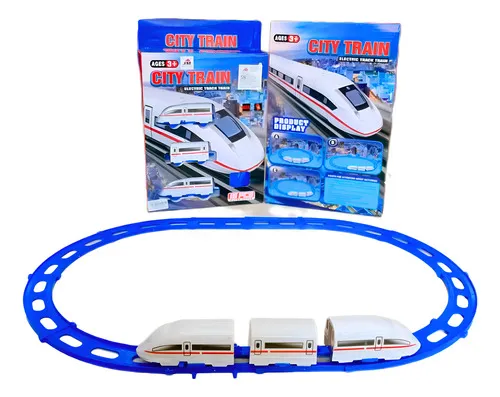 Producto Tren Bala Juguete Pista Alta Velocidad Con Vías Y Sonidos Color Blanco Imagen