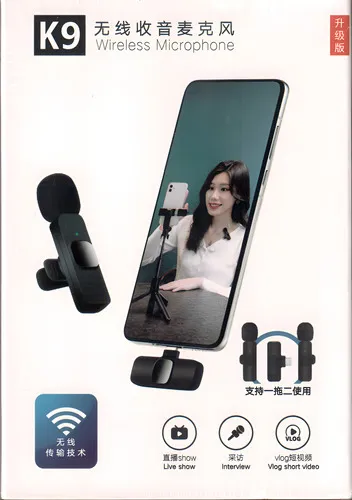 Producto Micrófono Inalámbrico Lightning Con Doble Solapa, Color Negro Imagen