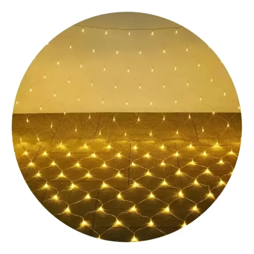 Luces Navidad Red X96 Led Luz Calida 3mts Con Enchufe Luces Cálido