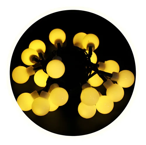 Producto Luces De Navidad X20 Bolitas A Pilas Guirnalda Led 3mts Luces Calidas Imagen