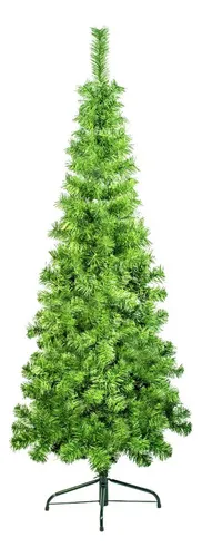 Producto Árbol De Navidad Tronador Slim Verde 1.80mts Base Metal Imagen