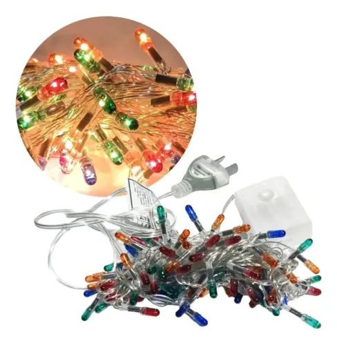 Guirnalda Led Multicolor 4 Metros Expreso Polar 100 Luces Transparente