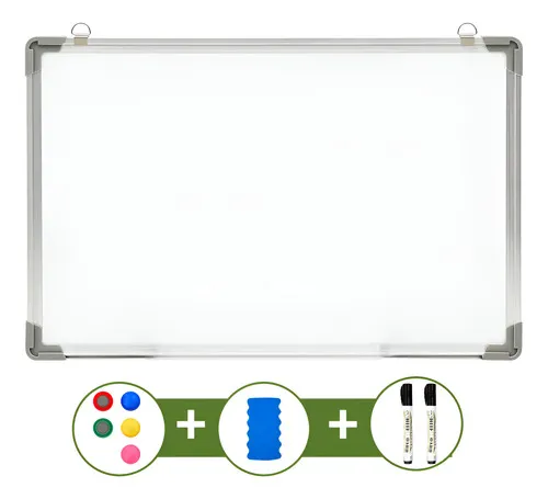 Producto Pizarra Blanca Magnética 60x80cm Pizarrón Con Accesorios Imagen