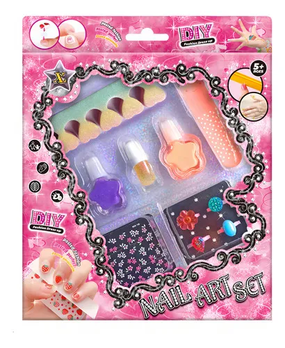 Producto Kit De Manicura Infantil Expreso Polar Uñas Con Esmaltes Y Accesorios Imagen