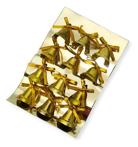Producto Adorno Decoración Árbol De Navidad Campana Colgante X12 Imagen