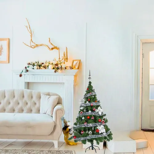 Producto Arbol Navidad Tronador 1,50 + Kit 40 Rojo Plata Black Friday Imagen