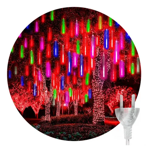 Producto Luces Led Lluvia Meteoro 3mt X8 Tubos 220v Interconectable Imagen
