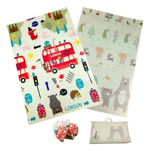 Producto Alfombra Antigolpes Plegable Bebes Reversible 180x200cm Imagen