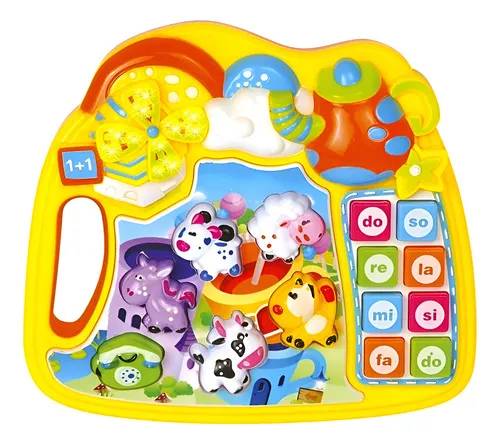 Producto Piano Teclado Musical Animales Juguete Con Luz Y Sonido Color Multicolor Imagen