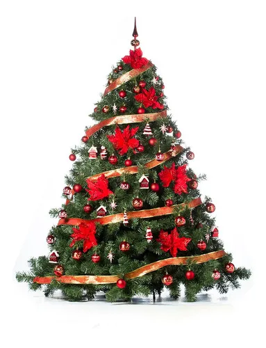 Producto Árbol De Navidad Patagonia 1,80 Mts Con Adornos Rojo 72uds Imagen