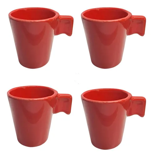 Producto Set X4 Taza Francesa De Cerámica Para Café 85ml Imagen