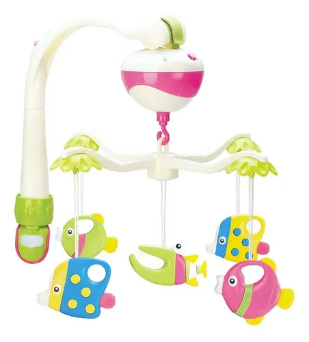 Producto Móvil Musical Expreso Polar Bebê Con Sonido Para Cuna Y Practicuna Blanco Imagen