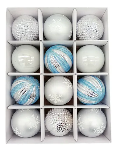 Producto Navidad Adornos Bolas Navideñas Decoradas 6cm X72 Piezas Imagen
