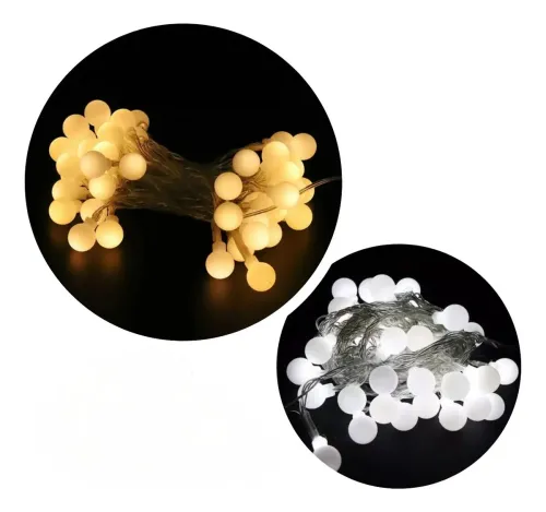 Tira Luz Led 5m Guirnalda X28 220v Luces Navidad Fria Calida